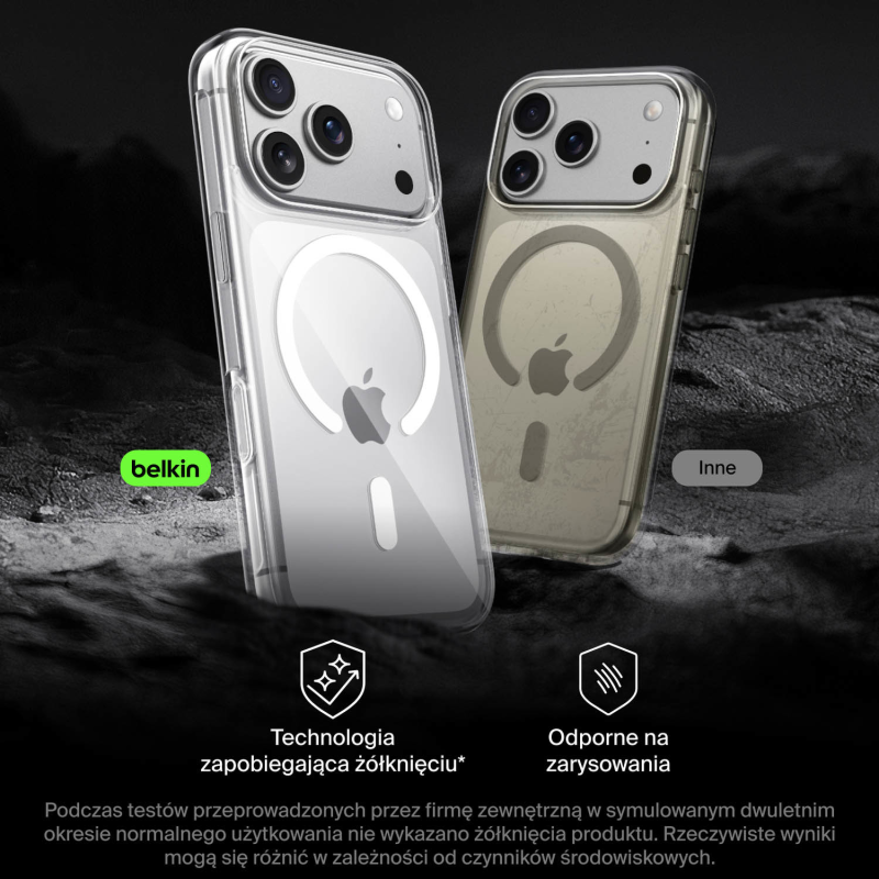 Belkin Etui na iPhone 17 Pro magnetyczne, przezroczyste | PartsPC.pl
