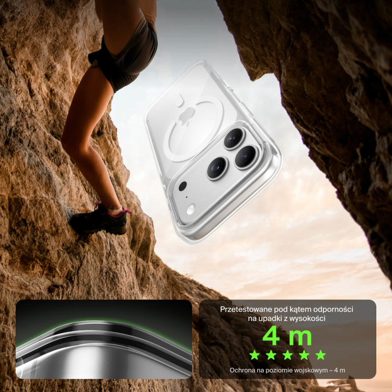 Belkin Etui na iPhone 17 Pro magnetyczne, przezroczyste | PartsPC.pl