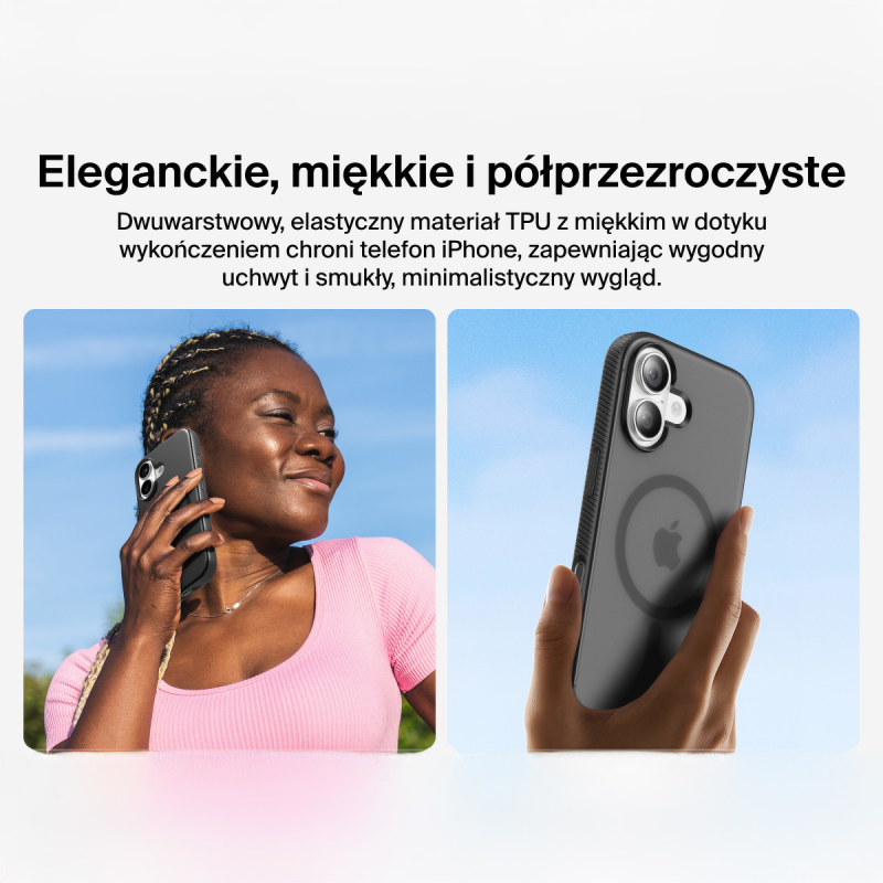Belkin Etui na iPhone 17 magnetyczne, żebrowane, czarne | PartsPC.pl