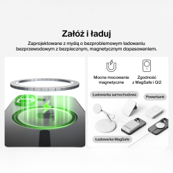 Belkin Etui na iPhone 17 magnetyczne, żebrowane, czarne | PartsPC.pl
