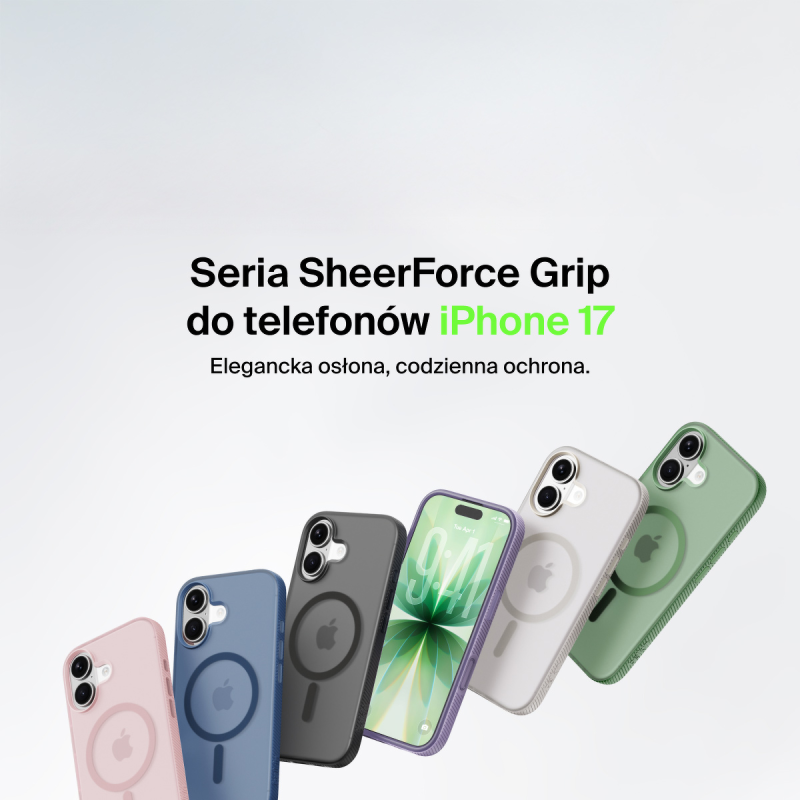 Belkin Etui na iPhone 17 magnetyczne, żebrowane, czarne | PartsPC.pl