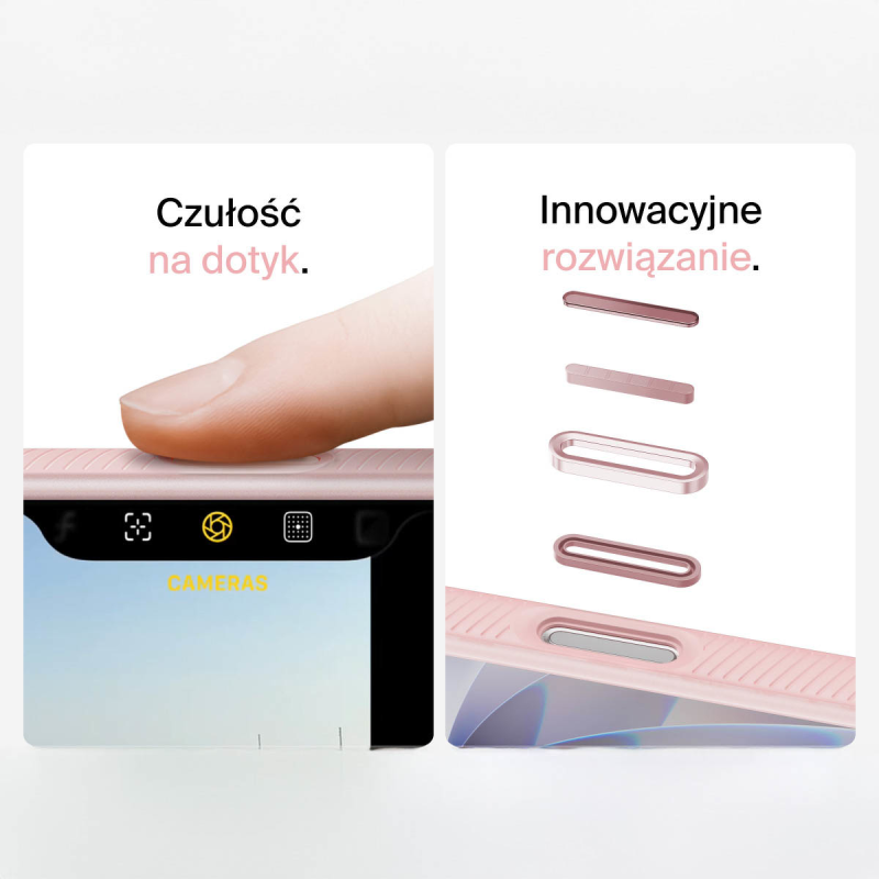 Belkin Etui na iPhone 17 magnetyczne, żebrowane, różowe | PartsPC.pl