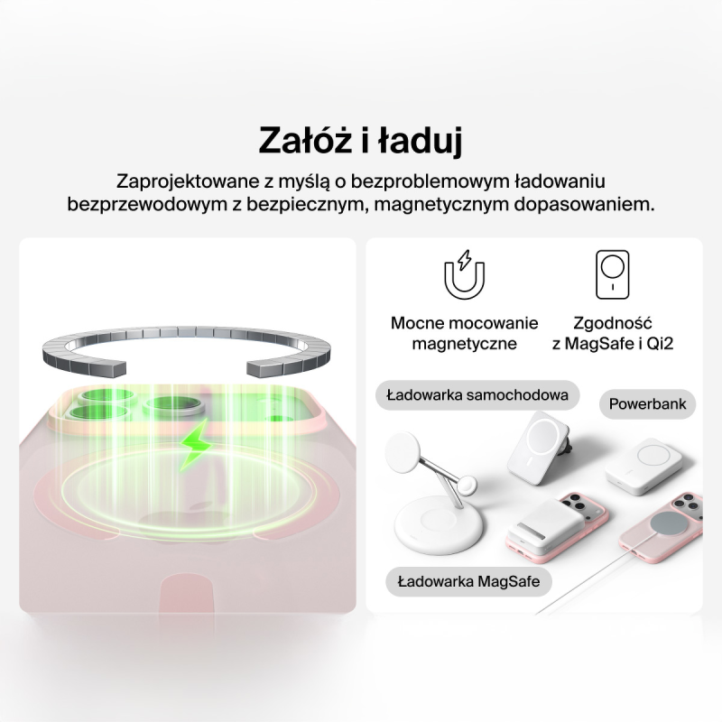 Belkin Etui na iPhone 17 Pro magnetyczne, żebrowane... | PartsPC.pl