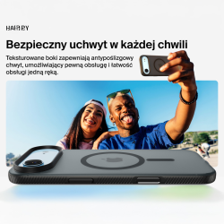 Belkin Etui na iPhone Air magnetyczne, żebrowane, czarne | PartsPC.pl