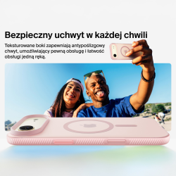Belkin Etui na iPhone Air magnetyczne, żebrowane, różowe | PartsPC.pl