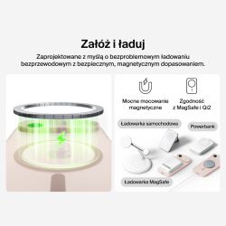Belkin Etui na iPhone Air magnetyczne, żebrowane, różowe | PartsPC.pl