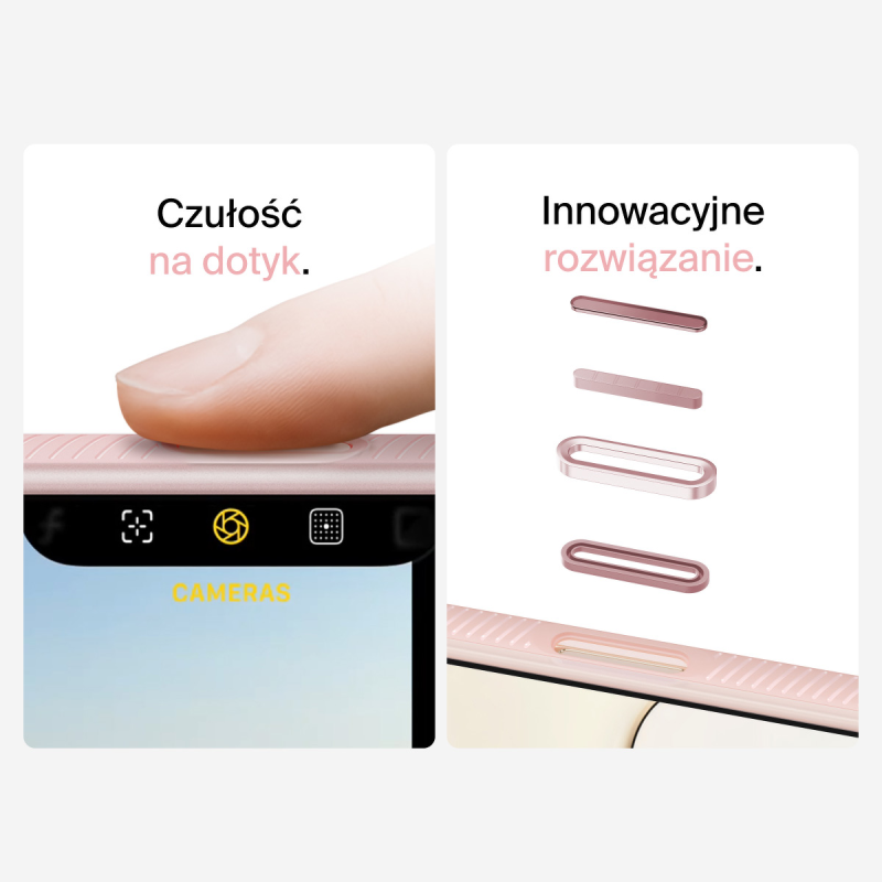 Belkin Etui na iPhone Air magnetyczne, żebrowane, różowe | PartsPC.pl