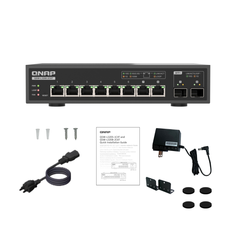 QNAP QSW-L3205-1C4T | Lite managed przełącznik 5 portowy... | PartsPC.pl