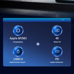 Orico Hub USB-C 5Gbps, USB-A, 2xUSB-A 2.0, PD60W, HDMI... | PartsPC.pl