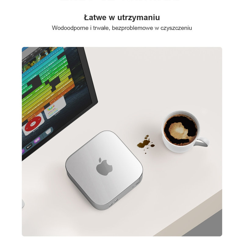 Orico Etui na MacMini M4, silikonowe, czarne | PartsPC.pl