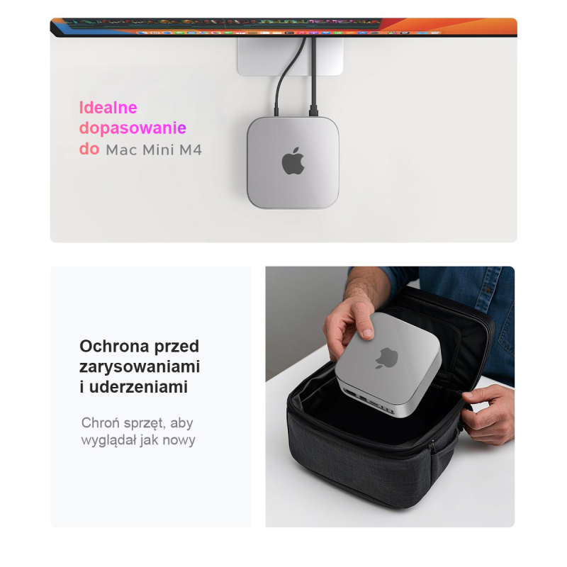 Orico Etui na MacMini M4, silikonowe, czarne | PartsPC.pl