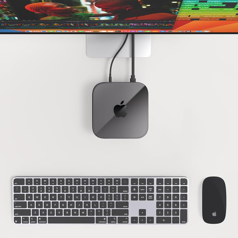 Orico Etui na MacMini M4, przezroczyste TPU, czarne | PartsPC.pl