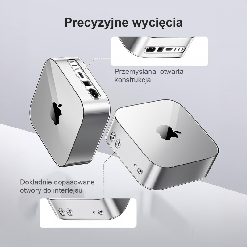 Orico Etui na MacMini M4, przezroczyste TPU | PartsPC.pl