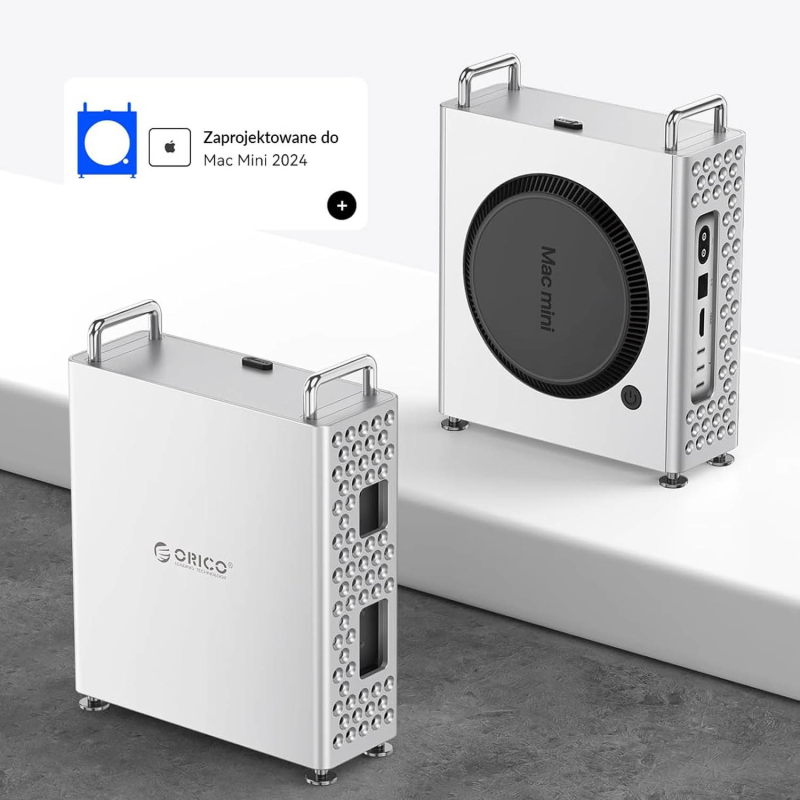 Orico Obudowa do MacMini M4, aluminiowa | PartsPC.pl