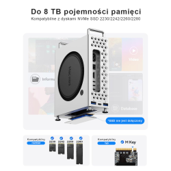 Orico Obudowa do MacMini M4 z obudową na dysk M2. NVMe... | PartsPC.pl