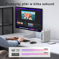 Orico Obudowa do MacMini M4 z obudową na dysk M2. NVMe... | PartsPC.pl