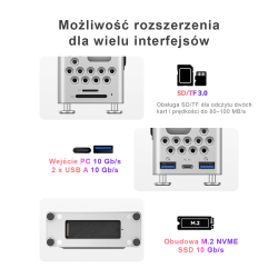 Orico Obudowa do MacMini M4 z obudową na dysk M2. NVMe... | PartsPC.pl