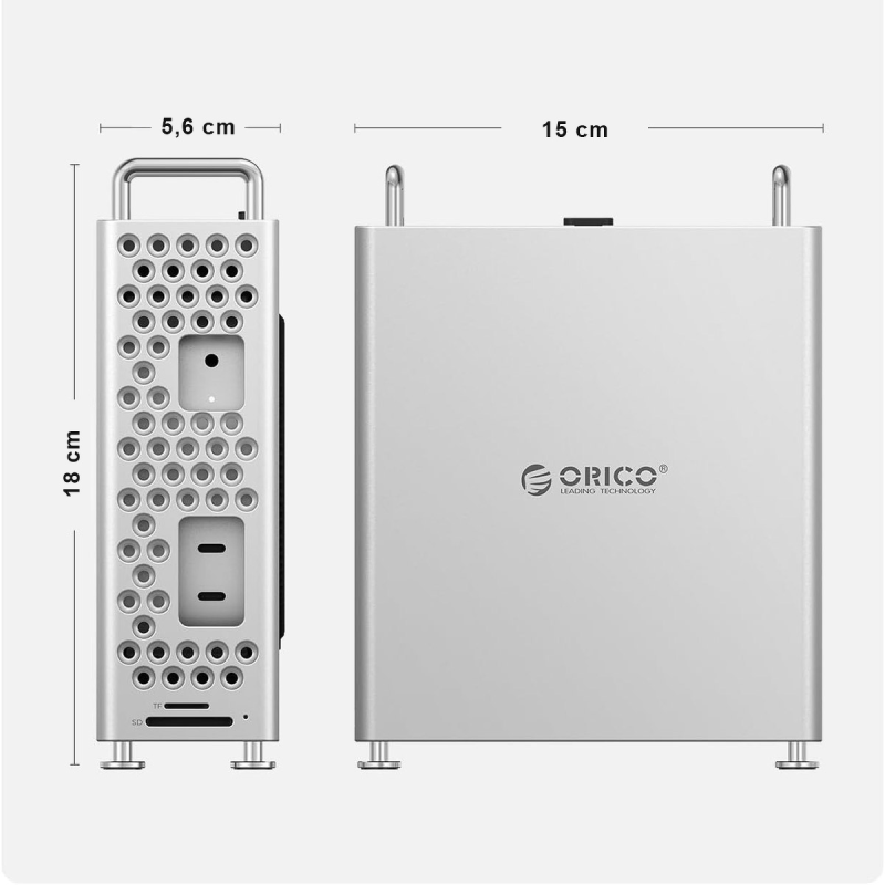 Orico Obudowa do MacMini M4 z obudową na dysk M2. NVMe... | PartsPC.pl