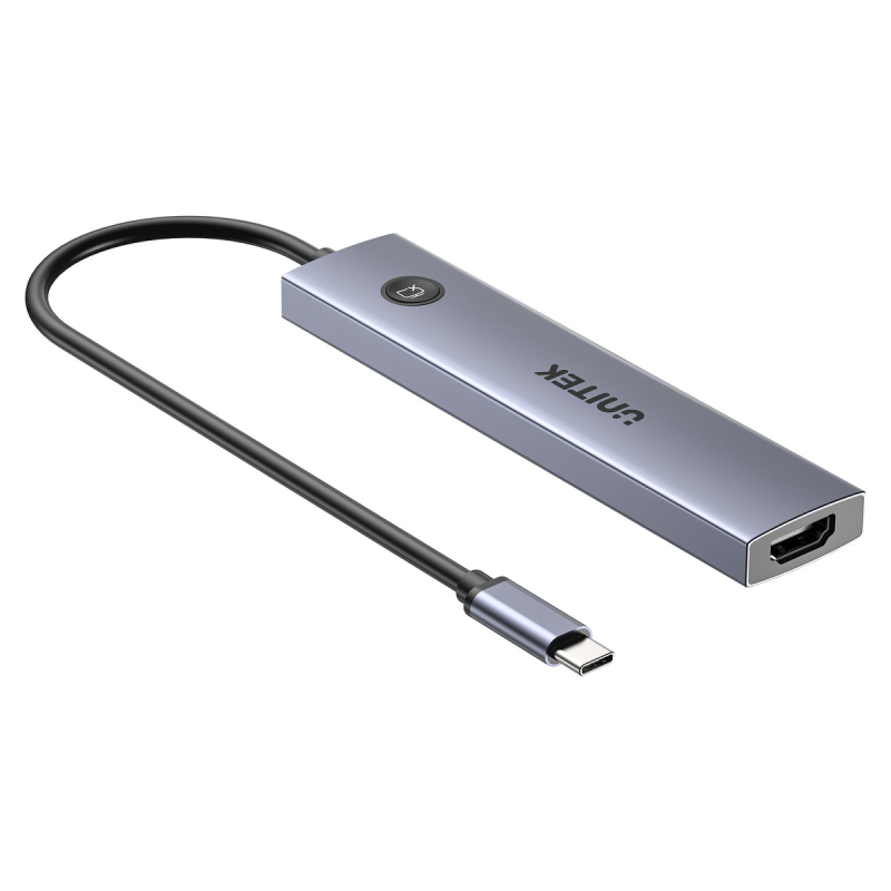 Unitek Hub USB-C 7w1 4K@60Hz, PD 100W i przycisk HDMI... | PartsPC.pl