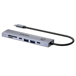 Unitek Hub USB-C 7w1 4K@60Hz, PD 100W i przycisk HDMI... | PartsPC.pl