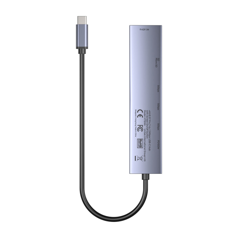 Unitek Hub USB-C 7w1 4K@60Hz, PD 100W i przycisk HDMI... | PartsPC.pl