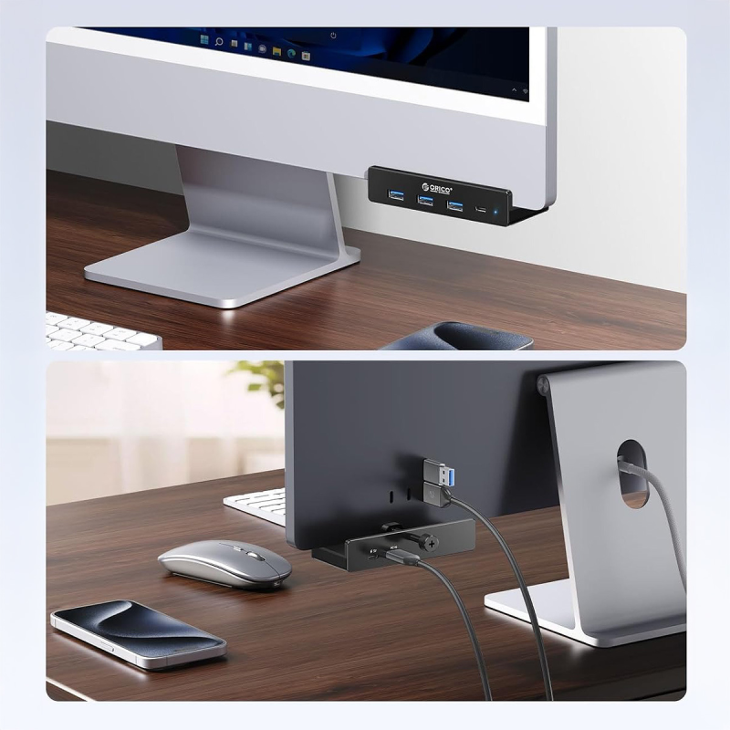 Orico Aktywny hub USB-C 5Gbps, 15W, przykręcany, 3x... | PartsPC.pl