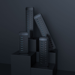 Orico Aktywny hub 7xUSB-A 5Gbps BC 1.2 24W czarny | PartsPC.pl