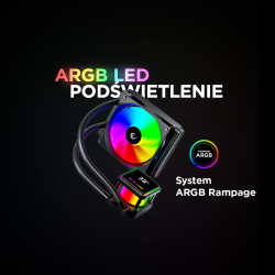 Rampage INFINITE V120 Chłodzenie wodne 120MM ARGB, białe | PartsPC.pl