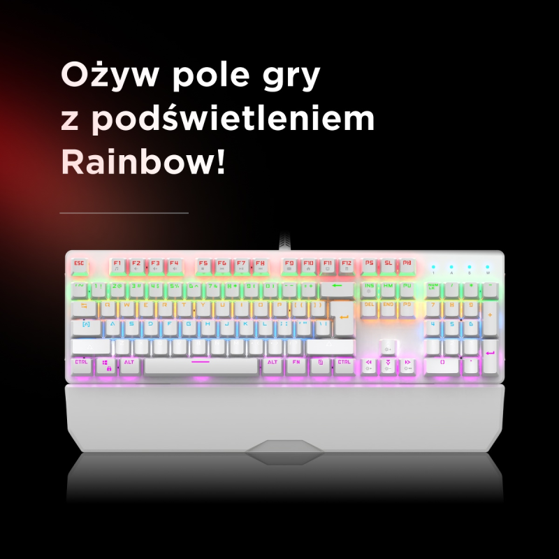 Rampage klawiatura mechaniczna KB-R86 UMBRA Blue Switch... | PartsPC.pl