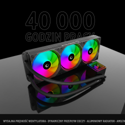 Rampage INFINITE V360 Chłodzenie wodne 360MM ARGB, czarne | PartsPC.pl