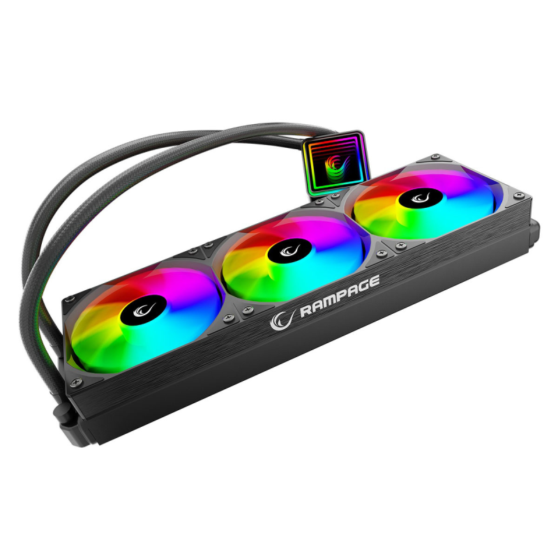 Rampage INFINITE V360 Chłodzenie wodne 360MM ARGB, czarne | PartsPC.pl