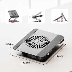 Unitek Podstawka chłodząca pod laptopa regulowana 360°... | PartsPC.pl