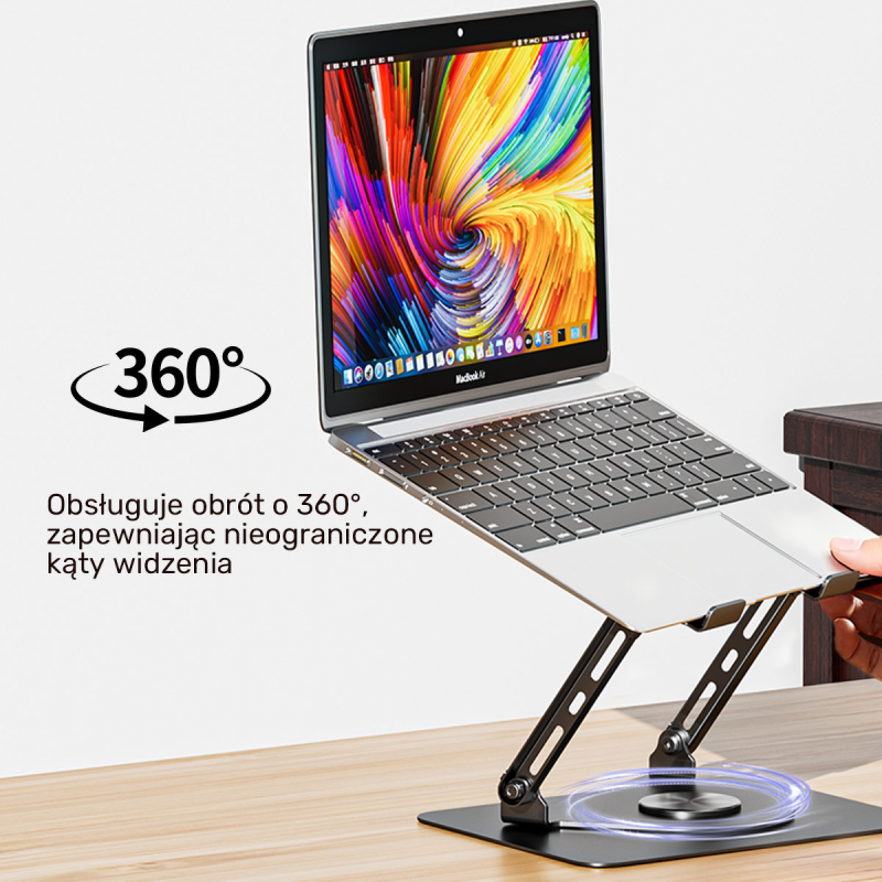 Unitek Podstawka chłodząca pod laptopa regulowana 360°... | PartsPC.pl