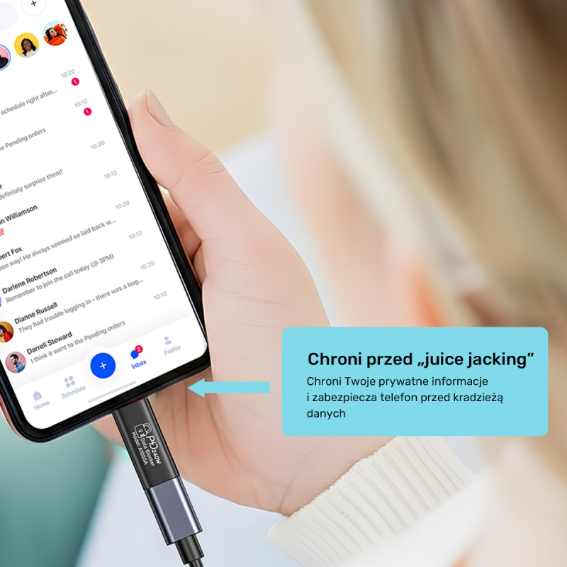 Unitek Adapter blokujący dane USB-C | PartsPC.pl