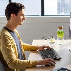 Unitek Zestaw SlimDuo 2.4G bezprzewodowa myszka i... | PartsPC.pl