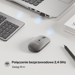 Unitek Zestaw SlimDuo 2.4G bezprzewodowa myszka i... | PartsPC.pl