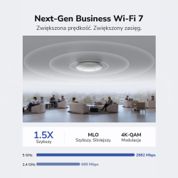 CUDY AP3600 Punkt dostępowy Wi-Fi 7, 2.5G | PartsPC.pl