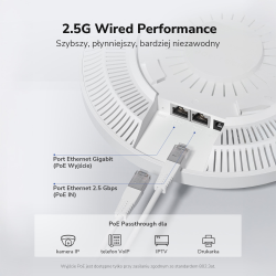CUDY AP3600_P Punkt dostępowy Wi-Fi 7, 2.5G z adapterem... | PartsPC.pl