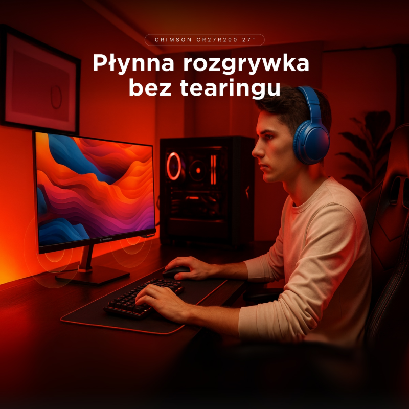 Rampage Crimson Monitor gamingowy 27'' FHD 200 Hz 0,5 ms... | PartsPC.pl