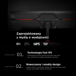 Rampage Crimson Monitor gamingowy 27'' FHD 200 Hz 0,5 ms... | PartsPC.pl