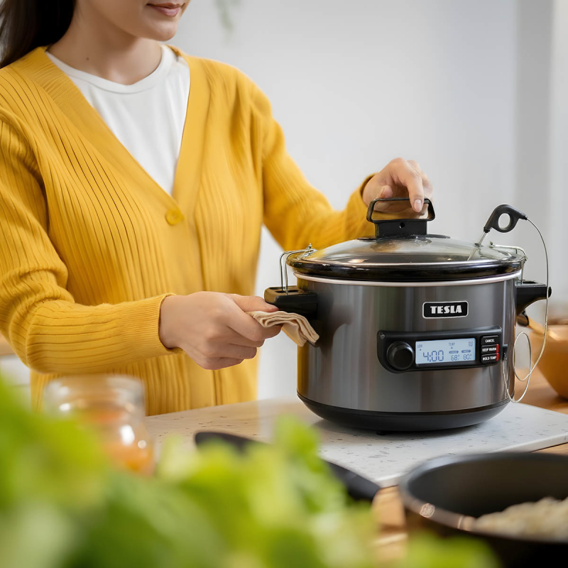 TESLA SlowCook S900 Plus Wolnowar z sondą temperatury | PartsPC.pl