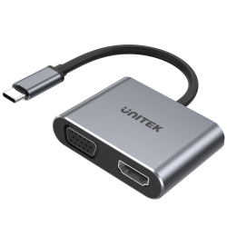 Adapter USB-C na HDMI 4K@60Hz i VGA FullHD | PartsPC.pl