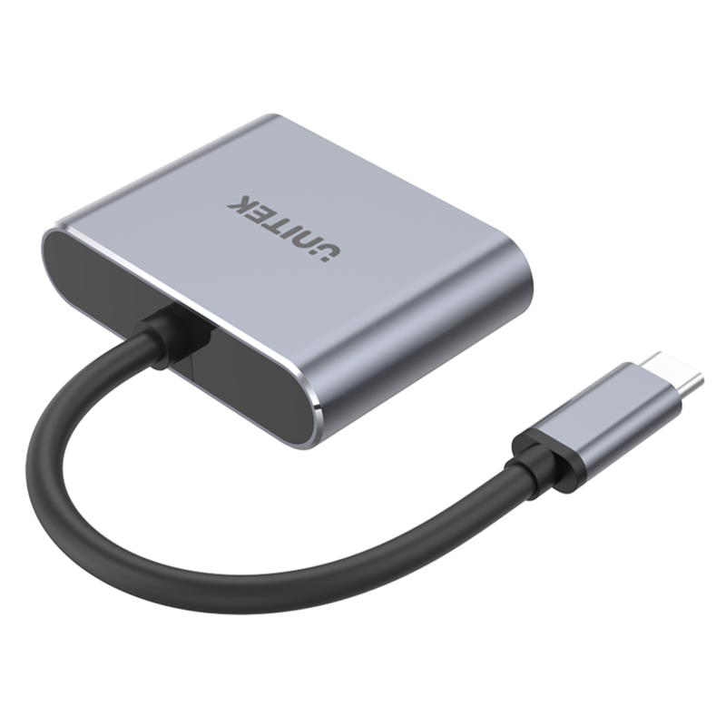 Adapter USB-C na HDMI 4K@60Hz i VGA FullHD | PartsPC.pl