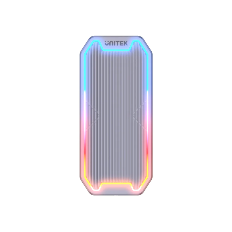 Unitek Obudowa dysku M.2 SSD NVMe/SATA 10Gbps RGB | PartsPC.pl