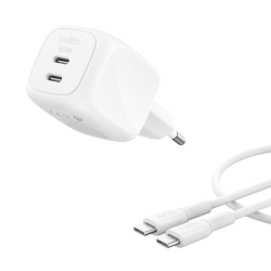 Belkin Ładowarka sieciowa, 2 porty USB-C, 50W, kabel... | PartsPC.pl