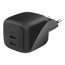 Belkin Ładowarka sieciowa, 2 porty USB-C, 50W, czarna | PartsPC.pl