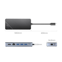 Orico Stacja dokująca USB-C z obudową M.2 NVMe/SATA... | PartsPC.pl