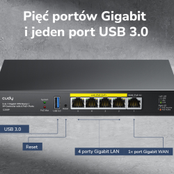 CUDY C200P | router, kontroler, Gigabit, PoE, 30W | PartsPC.pl