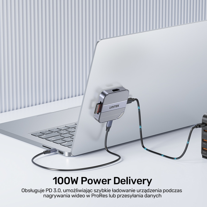 Unitek Magnetyczny czytnik kart SD/Micro SD 6w1 | PD100W... | PartsPC.pl