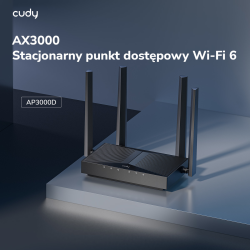 CUDY AP3000D | Access Point (AP), Wi-Fi 6, 2,4GHz/5GHz... | PartsPC.pl